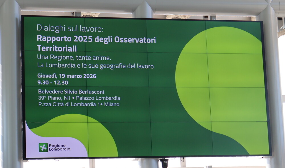 Immagine che raffigura Dialoghi sul lavoro: presentato a Palazzo Lombardia il Rapporto 2025 degli Osservatori Territoriali
